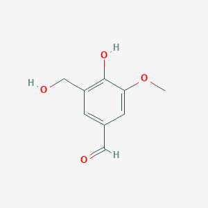 molecular formula C9H10O4 B14079724 4-Hydroxy-3-(hydroxymethyl)-5-methoxybenzaldehyde CAS No. 28276-05-3