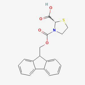 molecular formula C19H17NO4S B1407975 Fmoc-(S)-thiazolidine-2-carboxylic acid CAS No. 1366384-03-3