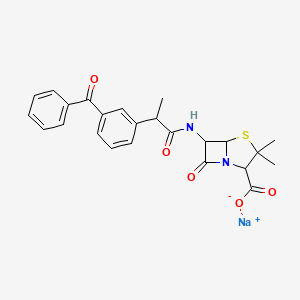 molecular formula C24H23N2NaO5S B14079796 Ketocillin (sodium) 