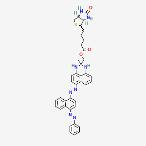 molecular formula C39H38N8O3S B14079817 SenTraGortrade mark Cell Senescence Reagent 