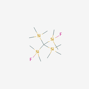 {Bis[fluoro(dimethyl)silyl]methylene}bis(trimethylsilane)