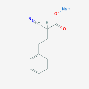 Sodium 2-cyano-4-phenylbutanoate