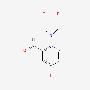 5-Fluoro-2-(3,3-difluoroazetidin-1-yl)benzaldehyde