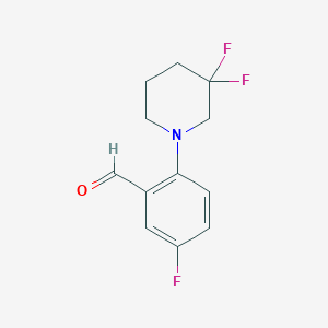 5-Fluoro-2-(3,3-difluoropiperidin-1-yl)benzaldehyde