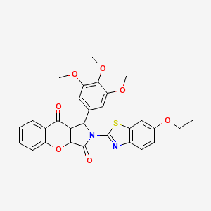 2-(6-Ethoxy-1,3-benzothiazol-2-yl)-1-(3,4,5-trimethoxyphenyl)-1,2-dihydrochromeno[2,3-c]pyrrole-3,9-dione