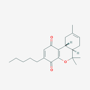 molecular formula C21H28O3 B14079897 (6aR,10aR)-6,6,9-trimethyl-3-pentyl-6a,7,10,10a-tetrahydrobenzo[c]chromene-1,4-dione CAS No. 19542-59-7