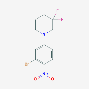 2-Bromo-4-(3,3-difluoropiperidin-1-yl)nitrobenzene