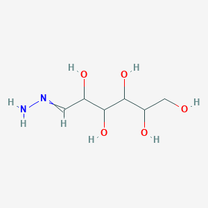 molecular formula C6H14N2O5 B14079954 6-Hydrazinylidenehexane-1,2,3,4,5-pentol 