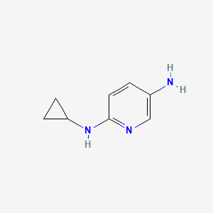 molecular formula C8H11N3 B14079957 n2-Cyclopropyl-2,5-pyridinediamine 