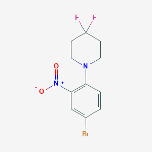 5-Bromo-2-(4,4-difluoropiperidin-1-yl)nitrobenzene