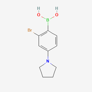 (2-Bromo-4-(pyrrolidin-1-yl)phenyl)boronic acid