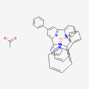 molecular formula C38H29FeN6O2+ B14079979 Poly(Fe-btpyb) Purple 