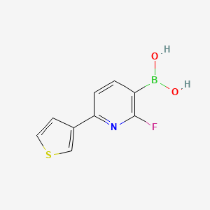 molecular formula C9H7BFNO2S B14079982 (2-Fluoro-6-(thiophen-3-yl)pyridin-3-yl)boronic acid 