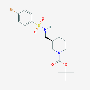 tert-Butyl (3S)-3-{[(4-bromobenzene-1-sulfonyl)amino]methyl}piperidine-1-carboxylate