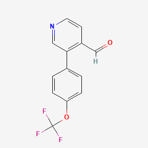 3-(4-(Trifluoromethoxy)phenyl)isonicotinaldehyde