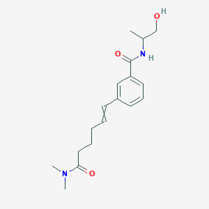 3-(5-Dimethylcarbamoyl-pent-1-enyl)-n-(2-hydroxy-1-methyl-ethyl)benzamide