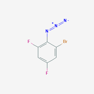 molecular formula C6H2BrF2N3 B14080061 2-Azido-1-bromo-3,5-difluorobenzene 