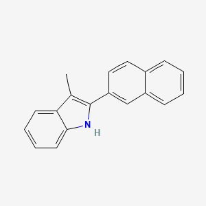 1H-Indole, 3-methyl-2-(2-naphthalenyl)-