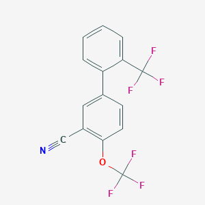 4-(Trifluoromethoxy)-2'-(trifluoromethyl)-[1,1'-biphenyl]-3-carbonitrile