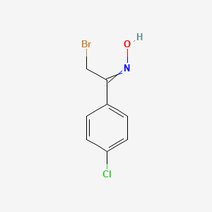 N-[2-Bromo-1-(4-chlorophenyl)ethylidene]hydroxylamine