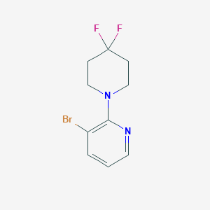 molecular formula C10H11BrF2N2 B1408010 3-Bromo-2-(4,4-difluoropiperidin-1-yl)pyridine CAS No. 1779131-50-8