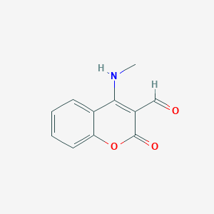 4-(Methylamino)-2-oxo-2H-1-benzopyran-3-carbaldehyde