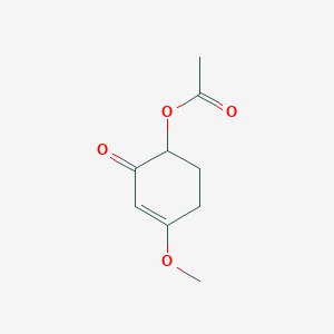 4-Methoxy-2-oxocyclohex-3-en-1-yl acetate