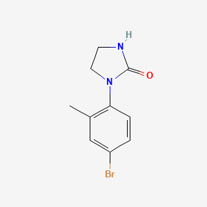 molecular formula C10H11BrN2O B14080117 1-(4-Bromo-2-methylphenyl)imidazolidin-2-one 