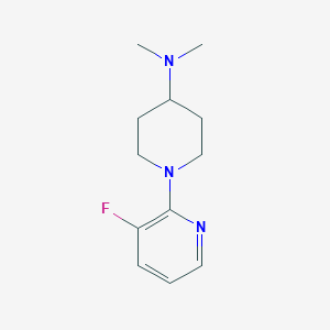 molecular formula C12H18FN3 B1408014 1-(3-Fluoropyridin-2-yl)-N,N-dimethylpiperidin-4-amine CAS No. 1779127-68-2