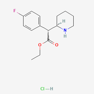 (+/-)-threo-4-Fluoroethylphenidate (hydrochloride)