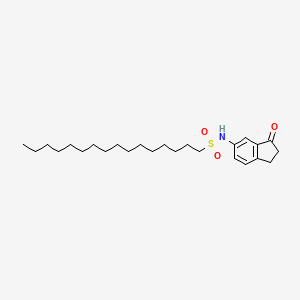 N-(3-Oxo-2,3-dihydro-1H-inden-5-yl)hexadecane-1-sulfonamide