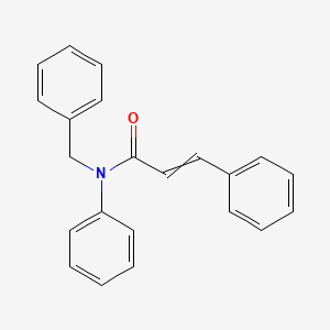 molecular formula C22H19NO B14080166 2-Propenamide, N,3-diphenyl-N-(phenylmethyl)- CAS No. 100978-95-8