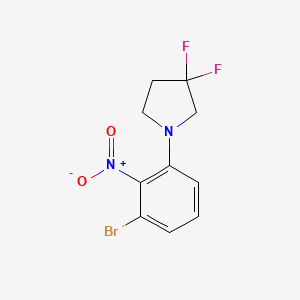 6-Bromo-2-(3,3-difluoropyrrolidin-1-yl)nitrobenzene