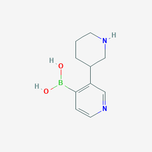 (3-(Piperidin-3-yl)pyridin-4-yl)boronic acid