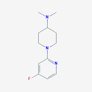 molecular formula C12H18FN3 B1408018 1-(4-Fluoropyridin-2-yl)-N,N-dimethylpiperidin-4-amine CAS No. 1707358-01-7
