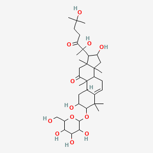 molecular formula C36H58O12 B14080185 2,3,16,20,25-Pentahydroxycucurbita-5-ene-11,22-dio 