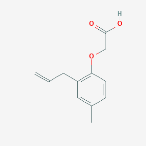 molecular formula C12H14O3 B14080197 [4-Methyl-2-(prop-2-en-1-yl)phenoxy]acetic acid CAS No. 102131-24-8