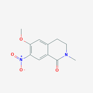 6-methoxy-2-methyl-7-nitro-3,4-dihydroisoquinolin-1(2H)-one