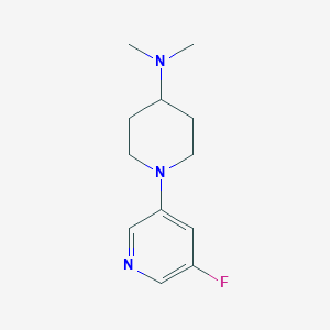 molecular formula C12H18FN3 B1408021 1-(5-Fluoropyridin-3-yl)-N,N-dimethylpiperidin-4-amine CAS No. 1774896-70-6