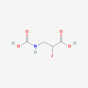 Propanoic acid, 3-(carboxyamino)-2-fluoro-