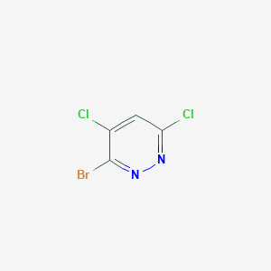 molecular formula C4HBrCl2N2 B14080253 3-Bromo-4,6-dichloropyridazine CAS No. 1353101-04-8