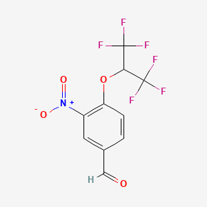4-(1,1,1,3,3,3-Hexafluoropropan-2-yloxy)-3-nitrobenzaldehyde