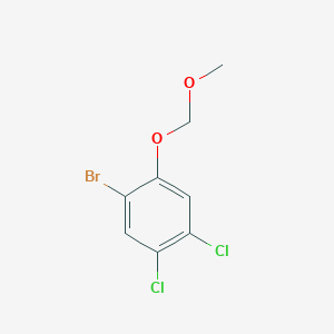 molecular formula C8H7BrCl2O2 B14080278 1-Bromo-4,5-dichloro-2-(methoxymethoxy)benzene CAS No. 201748-38-1