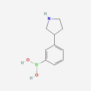 (3-(Pyrrolidin-3-yl)phenyl)boronic acid