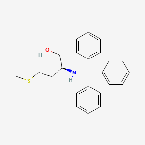 molecular formula C24H27NOS B14080300 (S)-4-(Methylthio)-2-(tritylamino)butan-1-ol 