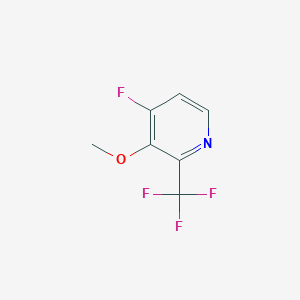 molecular formula C7H5F4NO B1408034 4-Fluoro-3-methoxy-2-(trifluoromethyl)pyridine CAS No. 1227581-11-4