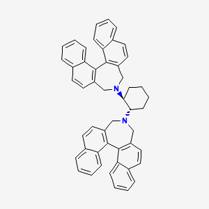 13-[(1S,2S)-2-(13-azapentacyclo[13.8.0.02,11.03,8.018,23]tricosa-1(15),2(11),3,5,7,9,16,18,20,22-decaen-13-yl)cyclohexyl]-13-azapentacyclo[13.8.0.02,11.03,8.018,23]tricosa-1(15),2(11),3,5,7,9,16,18,20,22-decaene