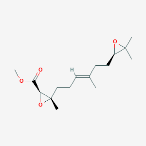 molecular formula C16H26O4 B14080364 methyl (2R,3S)-3-[(E)-6-[(2R)-3,3-dimethyloxiran-2-yl]-4-methylhex-3-enyl]-3-methyloxirane-2-carboxylate 