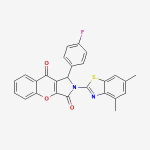 2-(4,6-Dimethyl-1,3-benzothiazol-2-yl)-1-(4-fluorophenyl)-1,2-dihydrochromeno[2,3-c]pyrrole-3,9-dione