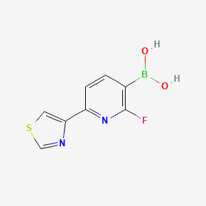 (2-Fluoro-6-(thiazol-4-yl)pyridin-3-yl)boronic acid